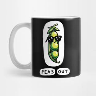 Green Peas out Peace out Mug